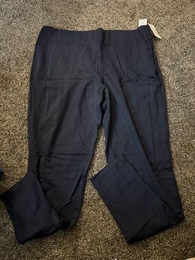 Christopher & Banks Straight-Leg Navy Women's Pants